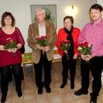 Avtackade styrelseledamöter Martina, Christer, Brith-Louise och Mats