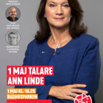 Utrikesminister Ann Linde 1 maj talar i Badhusparken